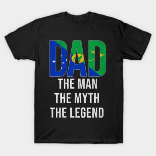 Christmas Islanders Dad The Man The Myth The Legend - Gift for Christmas Islanders Dad With Roots From Christmas Islanders T-Shirt